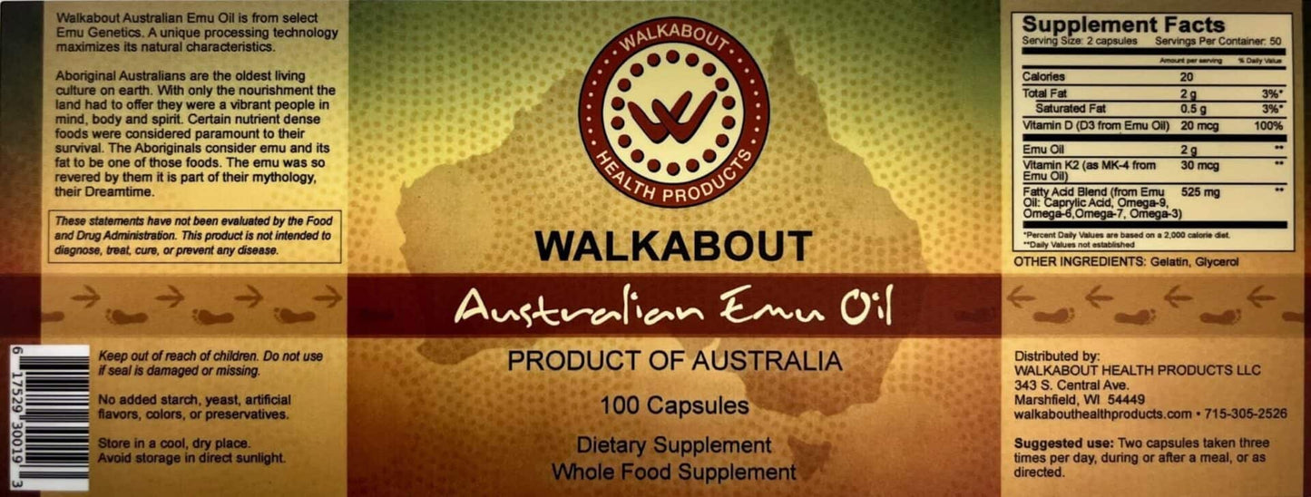 CAVITY HEALING EMU OIL CAPSULES