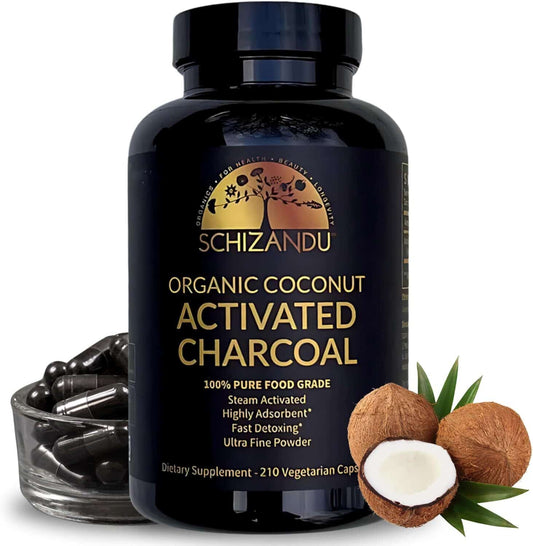 Organic Activated Charcoal Capsules from Coconut