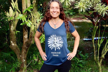 Women's Indigo V-Neck T'Shirt, photo 2